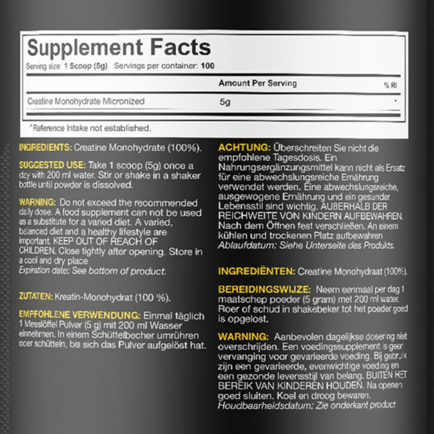 Dedicated Premium Creatine 500g