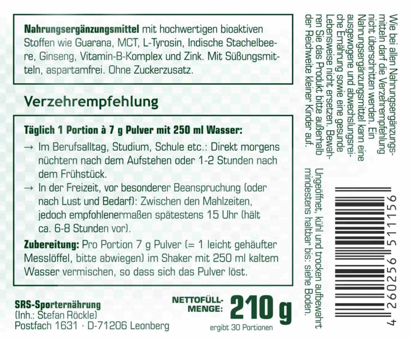 Geistesblitz - SRS Nutrition