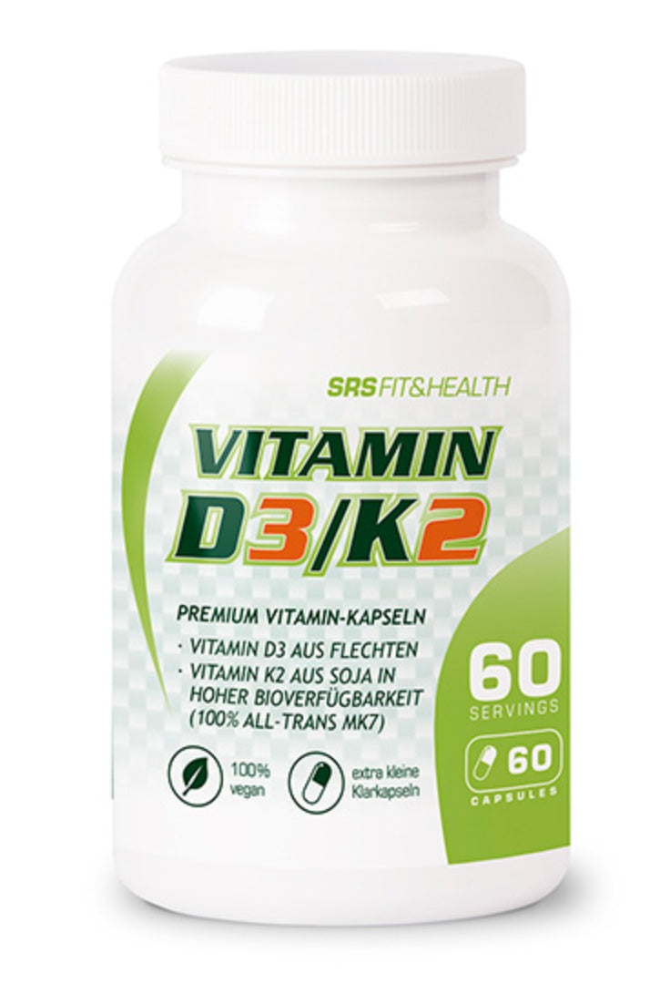 SRS Nutrition - Vitamin D3/K2 - 60 Kapseln