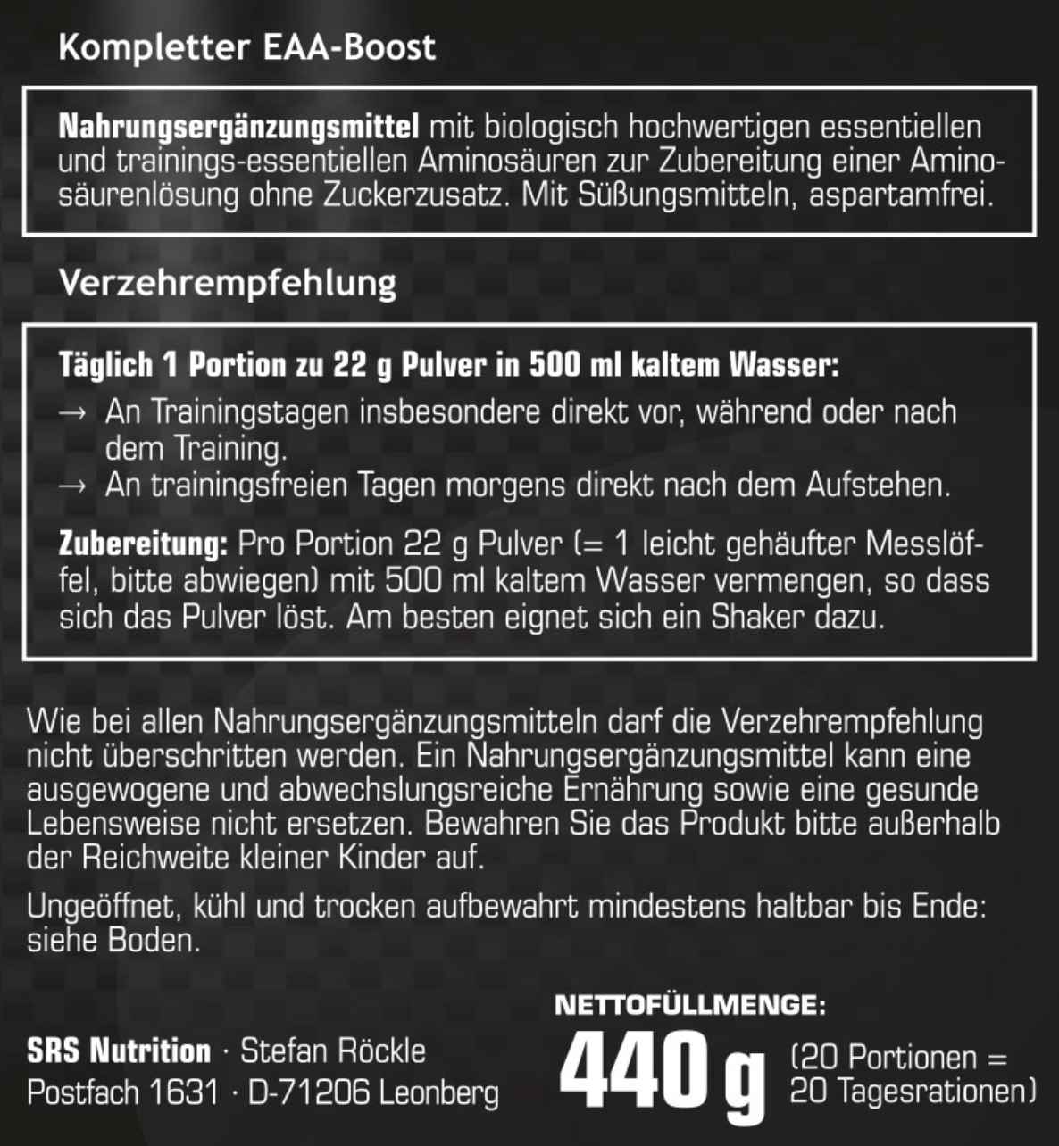 SRS - EAA COMPLETE - 440g