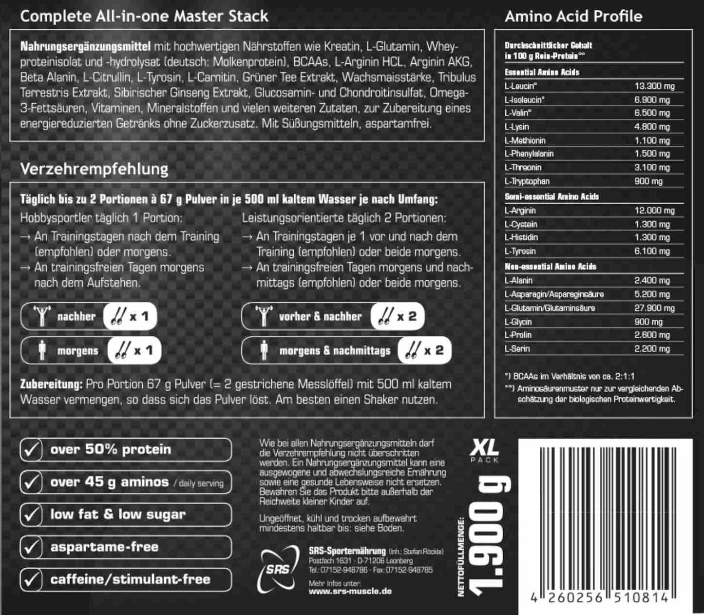 SRS Nutrition - MEGA BLAST