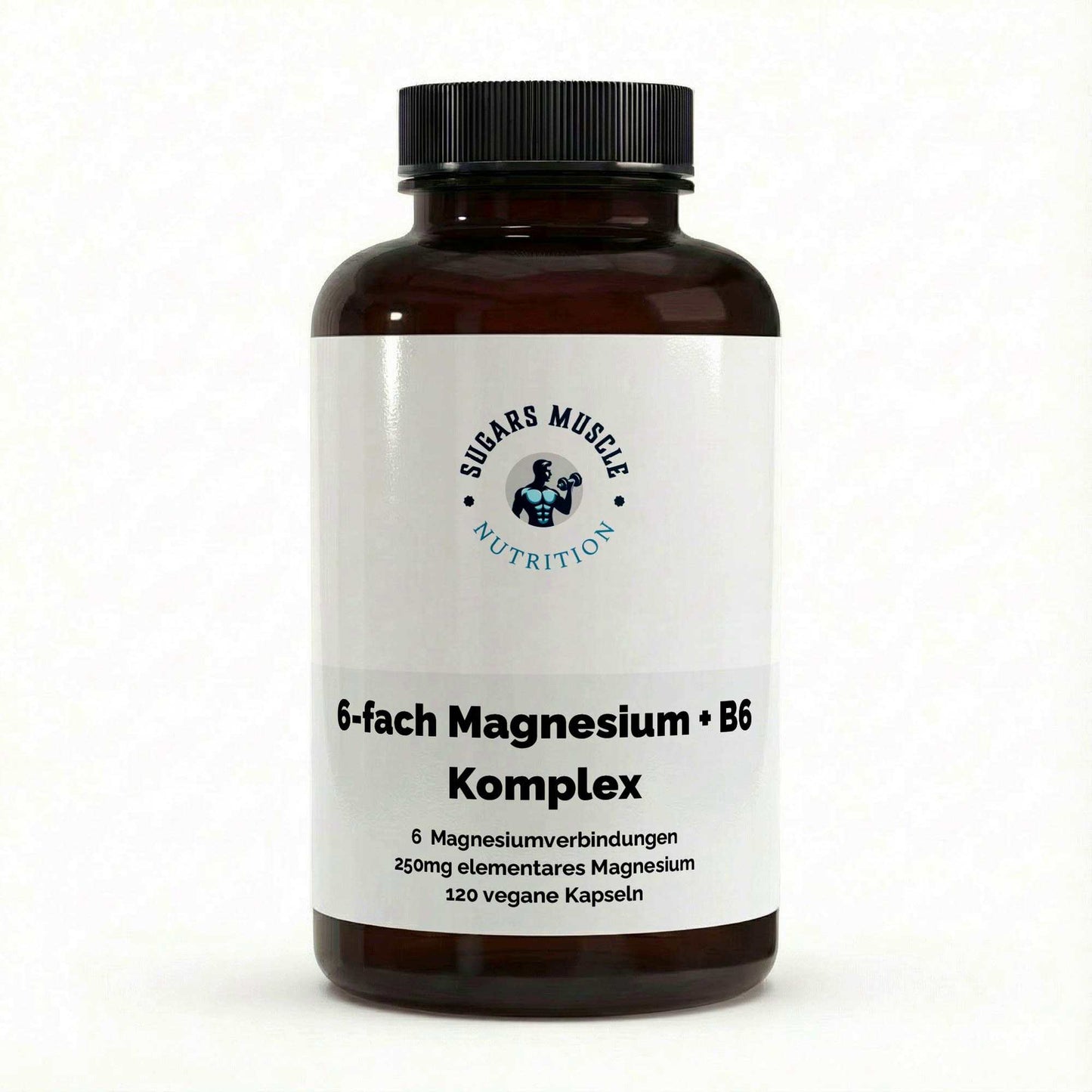 Magnesium 6-fach Komplex + B6 , Muskeln & Nerven - 120 vegane Kapseln