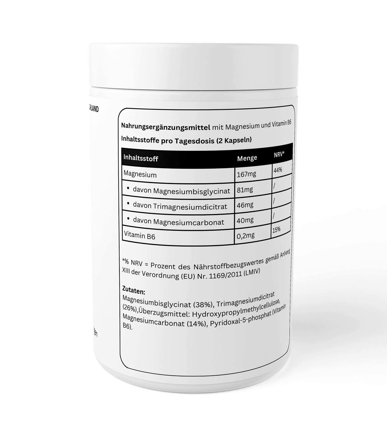 Magnesium Komplex - Sugars Muscle Nutrition - 90 Kapseln