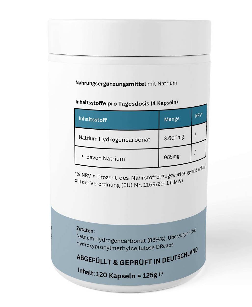 Natron - Natrium Hydrogencarbonat - 120 Kapseln( DRcaps)
