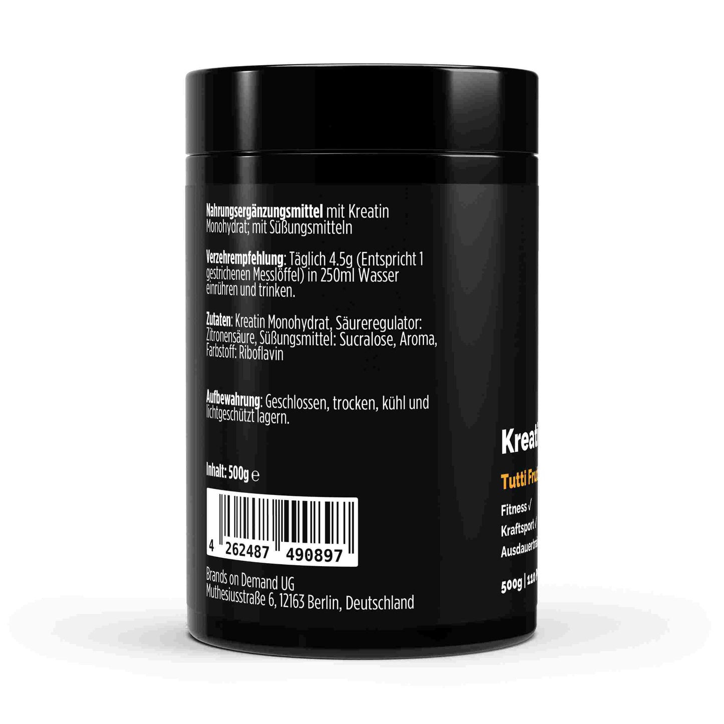 Kreatin Monohydrat Pulver Tutti Frutti 500 g