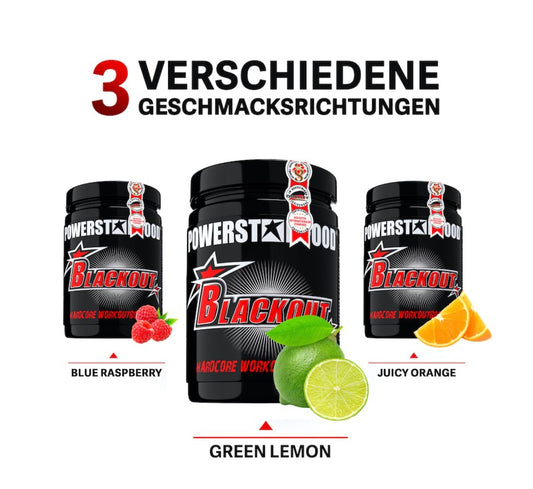 BLACKOUT - Hardcore Pre Workout Booster - 600 g