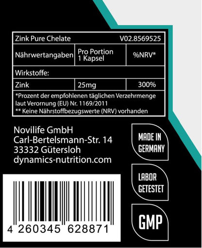Dynamics - Zink - 100 Kapseln