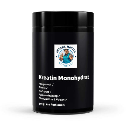 Kreatin Monohydrat – Geschmacksneutrales Pulver – 500 g