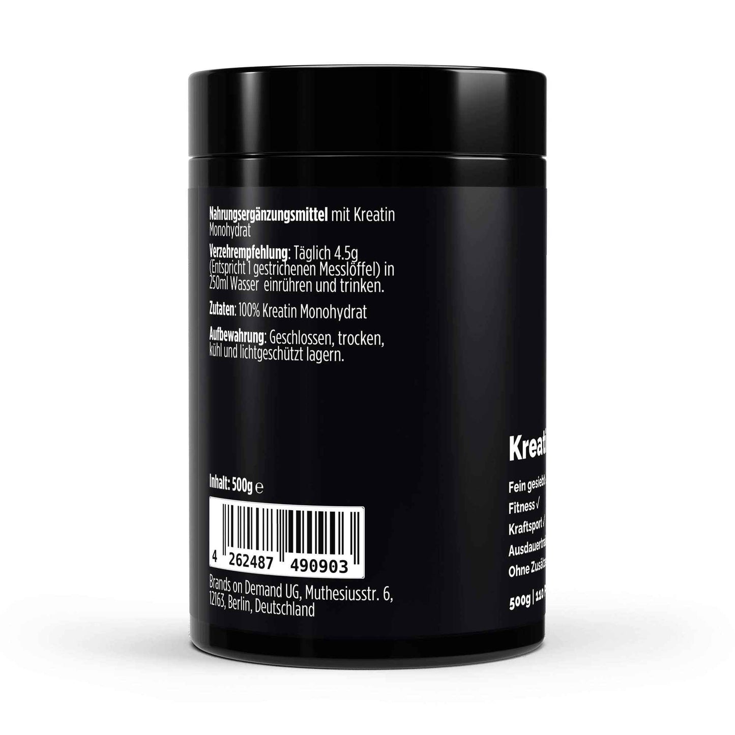 Kreatin Monohydrat – Geschmacksneutrales Pulver – 500 g