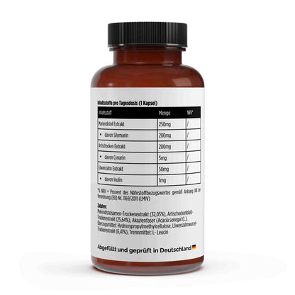 Mariendistel Artischocke Löwenzahn Komplex - Sugars Muscle - 120 Kapseln