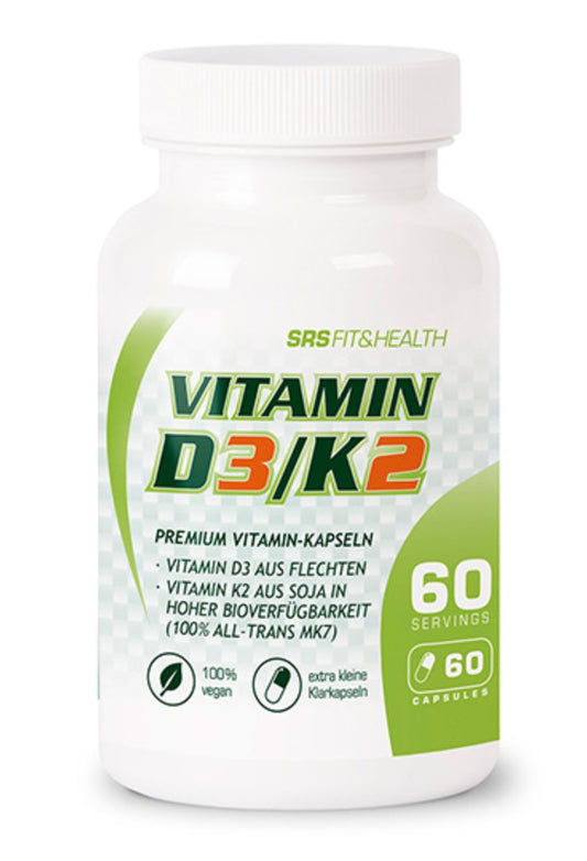 SRS Nutrition - Vitamin D3/K2 - 60 Kapseln