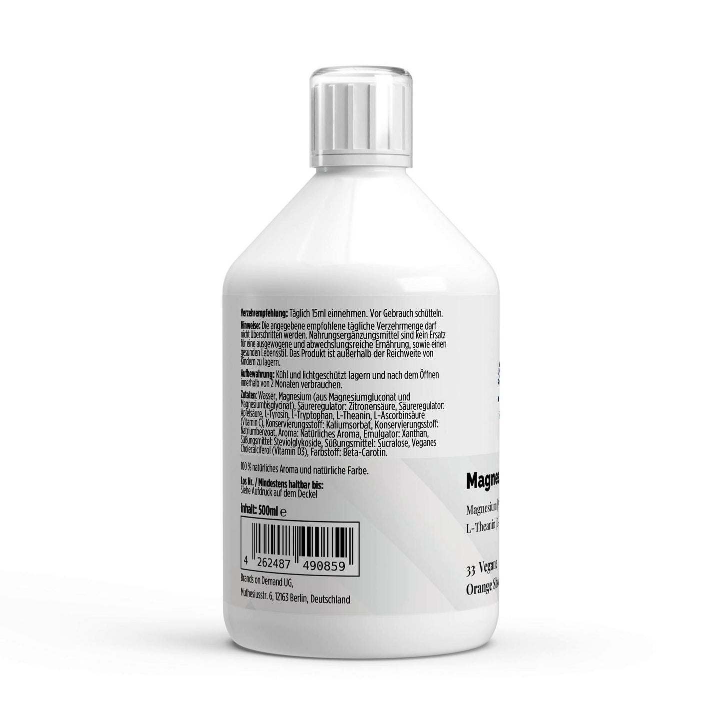 Magnesium Komplex Shots Plus+ 500ml – Nahrungsergänzung mit Magnesium