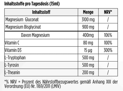 Magnesium Komplex Shots Plus+ 500ml – Nahrungsergänzung mit Magnesium