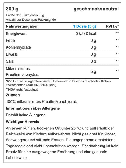 Warrior Creatine - 300 g
